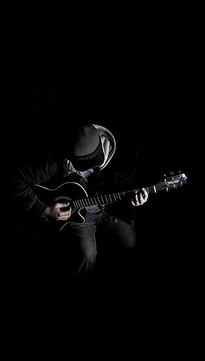 Guitarrista oscuro, Fondo de pantalla de teléfono HD | Peakpx