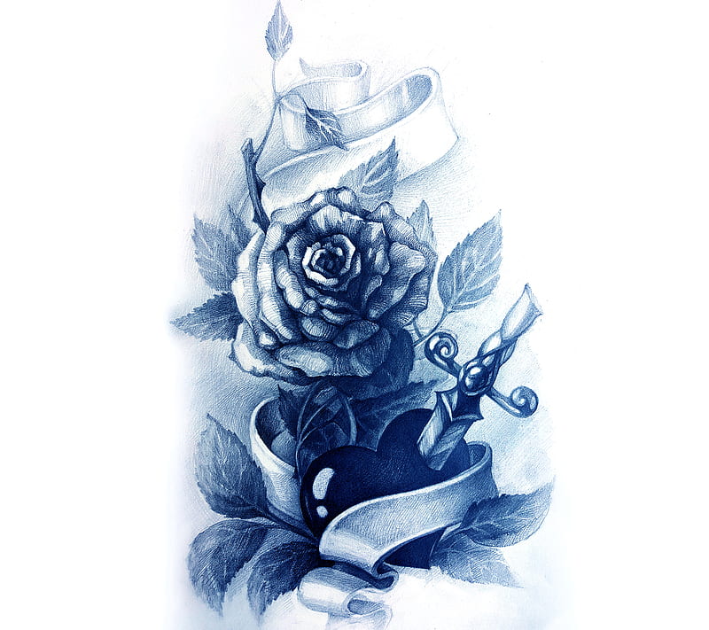 Rose Tattoo, art, cool, desenho, hipster, ink, punk, tat, tattooed, tat, tat1, HD wallpaper