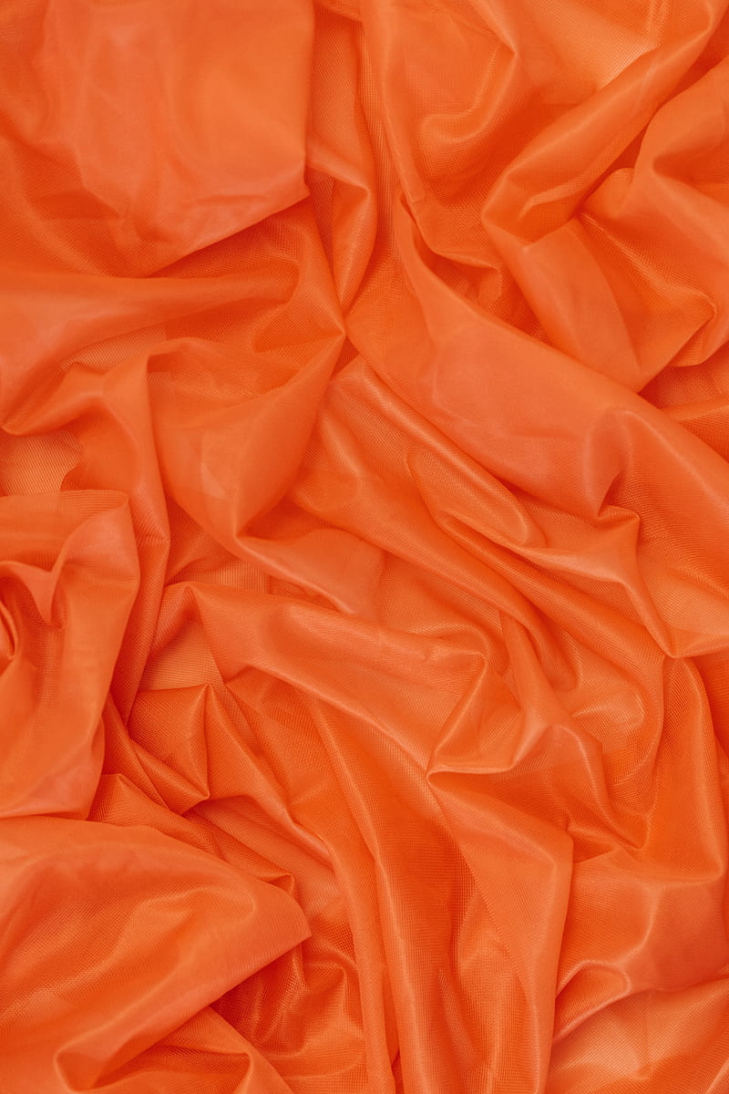 Orange Textile on White Textile, HD phone wallpaper