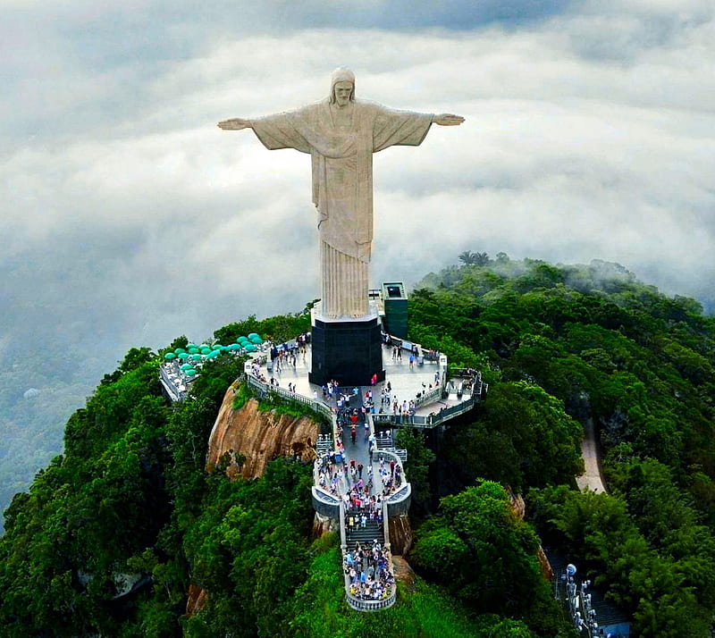 Christ The Redeemer, brazil, jesus christ, landscape, rio de janeiro, statue,  HD wallpaper | Peakpx