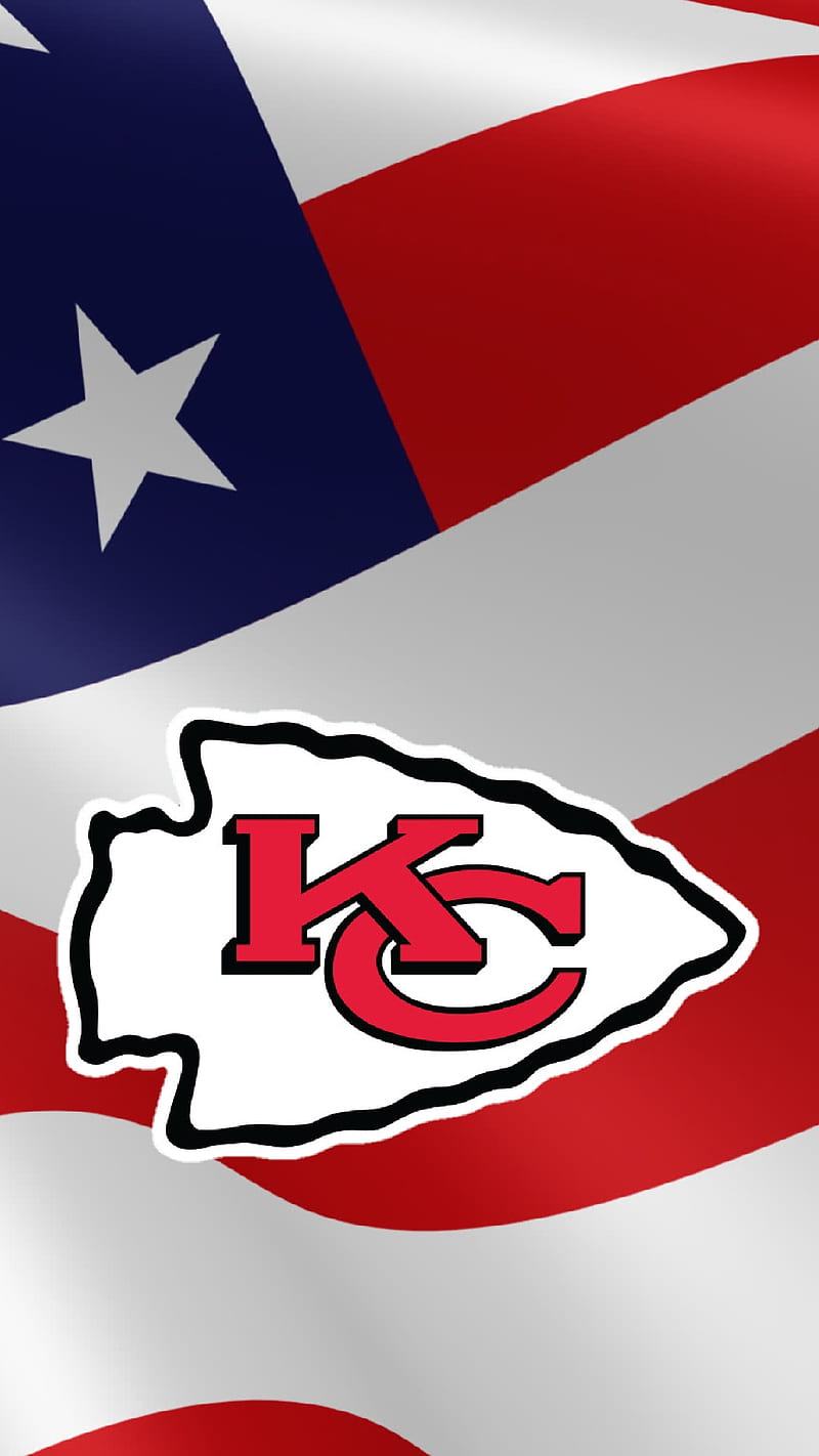 Kansas City Chiefs, american flag, chiefs, flag, football, kansas city