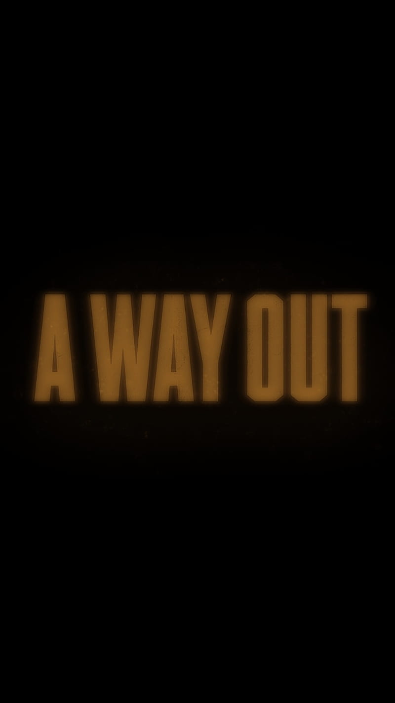 A WAY OUT , game, a way out, titulo, dark, lock, HD phone wallpaper