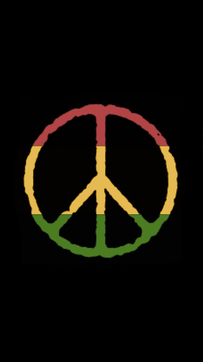 Paz, negro, logo, rasta, reggae, tema, Fondo de pantalla de teléfono HD |  Peakpx