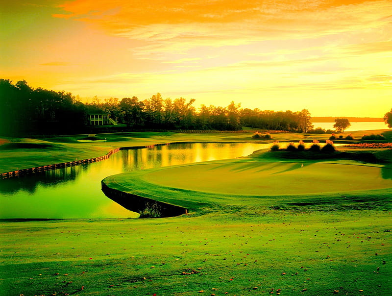 GOLF COURSE, Golf, GRASS, POND, GREEN, course, HD wallpaper | Peakpx