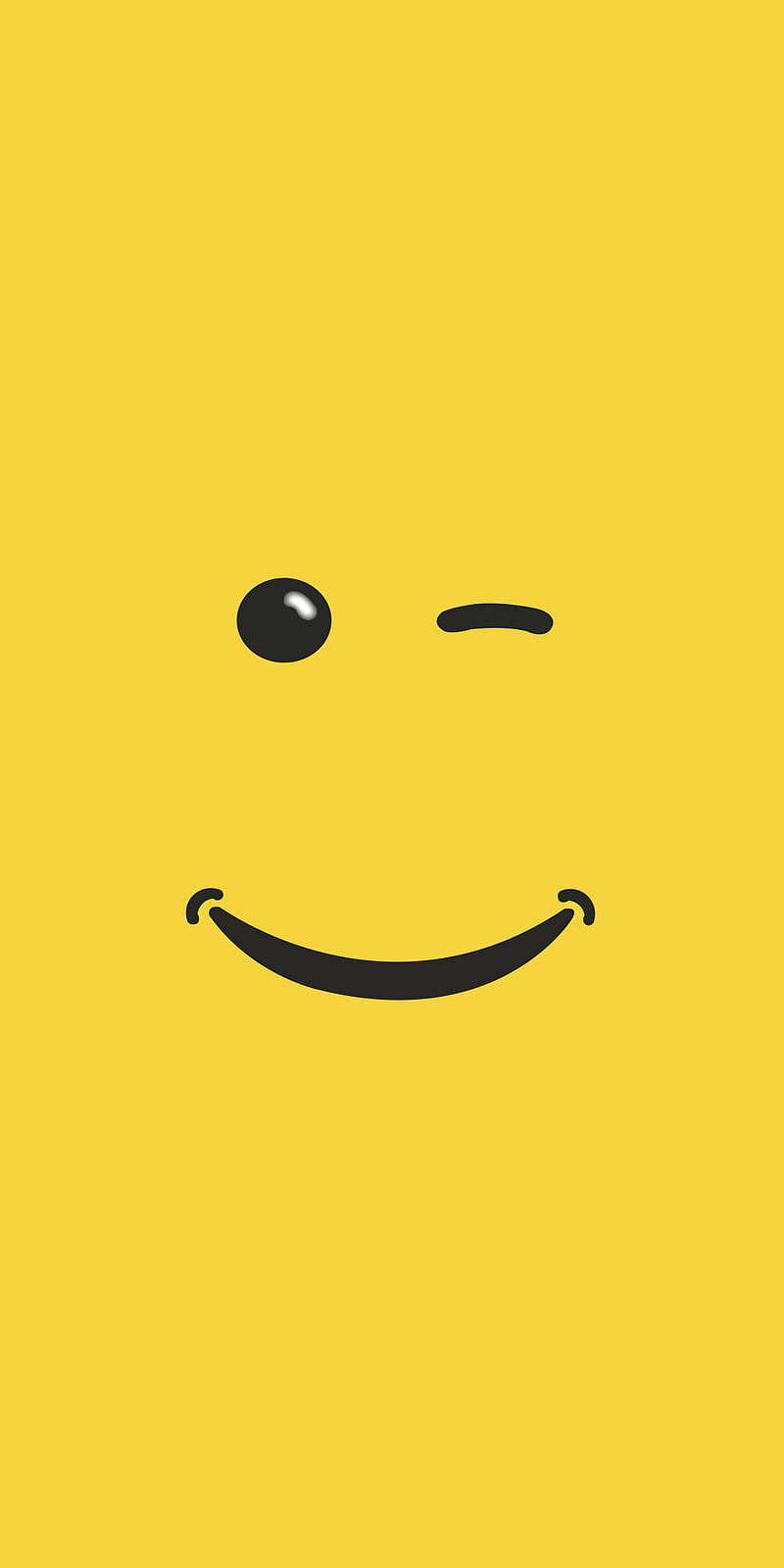 Smile Face, black, cool, cute, emoji, happy, yellow, HD phone wallpaper