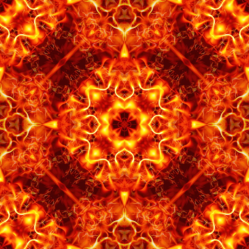 fractal, pattern, abstraction, bright, glow, HD phone wallpaper