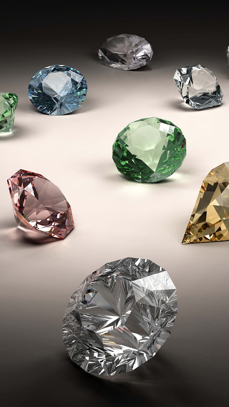 jewels, diamonds, stones, HD phone wallpaper