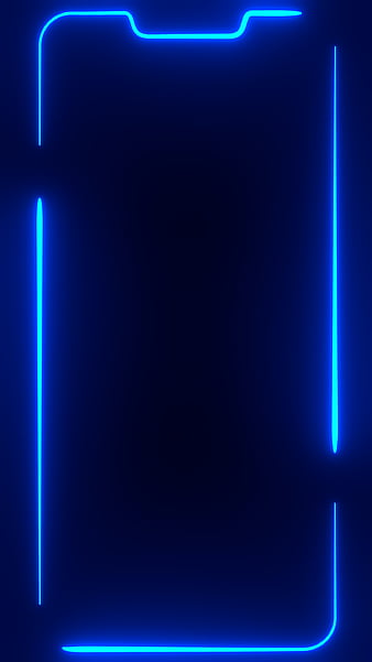 Neon Border Amoled Black Wallpaper – S07 - Chill-out Wallpapers