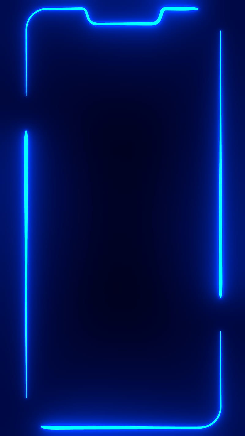 Neon purple frame, amoled, border, gloss, line, oneplus, shine, sparkle, HD  phone wallpaper