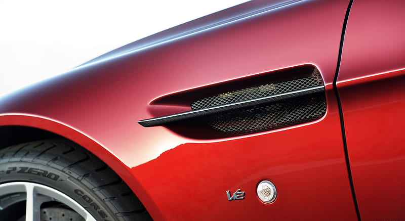 2015 Aston Martin V12 Vantage S Roadster (Diavolo Red) - Side Vent , car, HD wallpaper