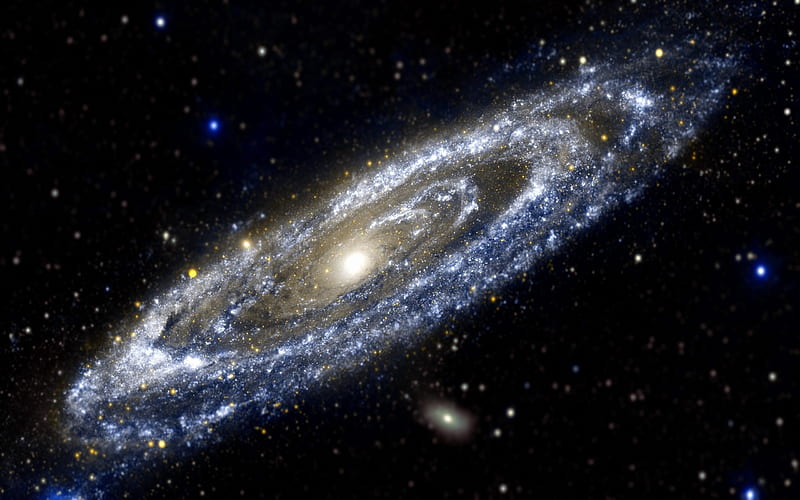 Andromeda Galaxy, abstract, nature, HD wallpaper