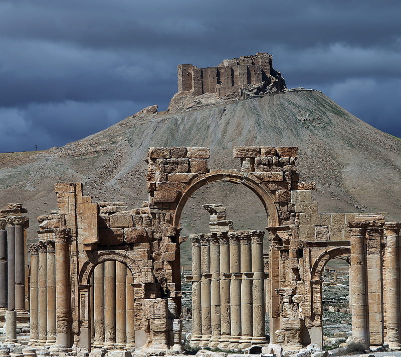 Palmyra, ancient, roman, syria, HD wallpaper