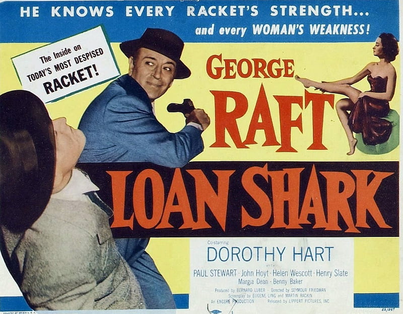 Classic Movies - 'Loan Shark' (1952), Paul Stewart, John Hyatt, Classic Movies, Loan Shark, Dorothy Hart, George Raft, HD wallpaper