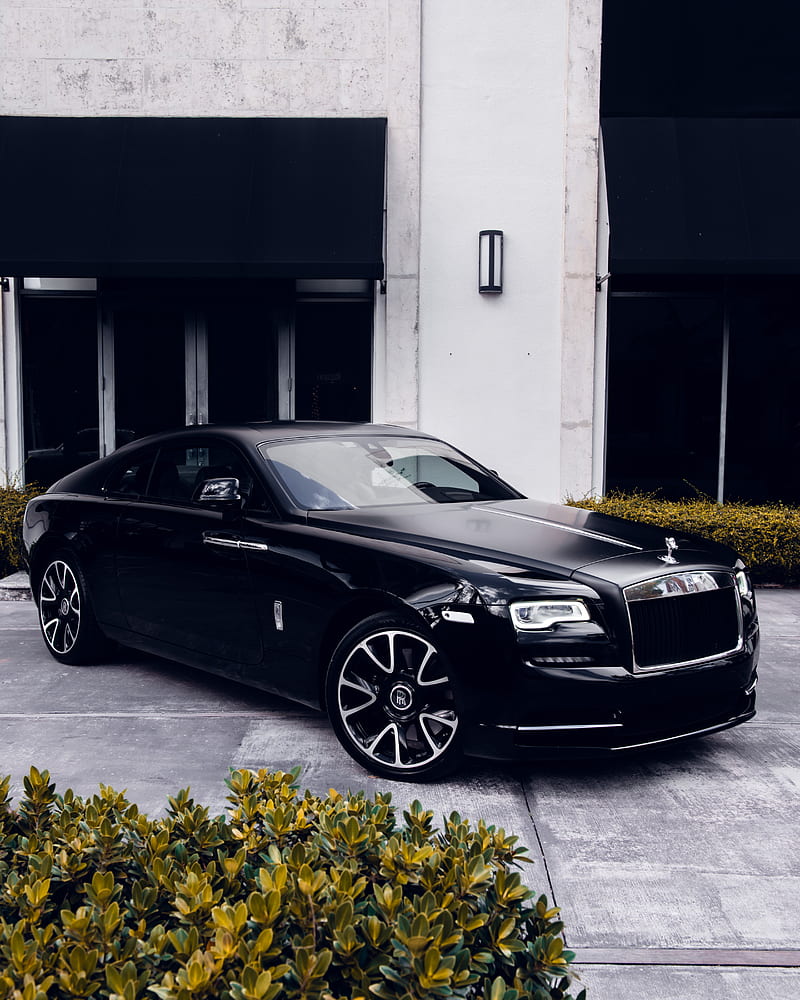 jaguar, car, black, bumper, headlights, alloy wheels, side view, HD phone wallpaper
