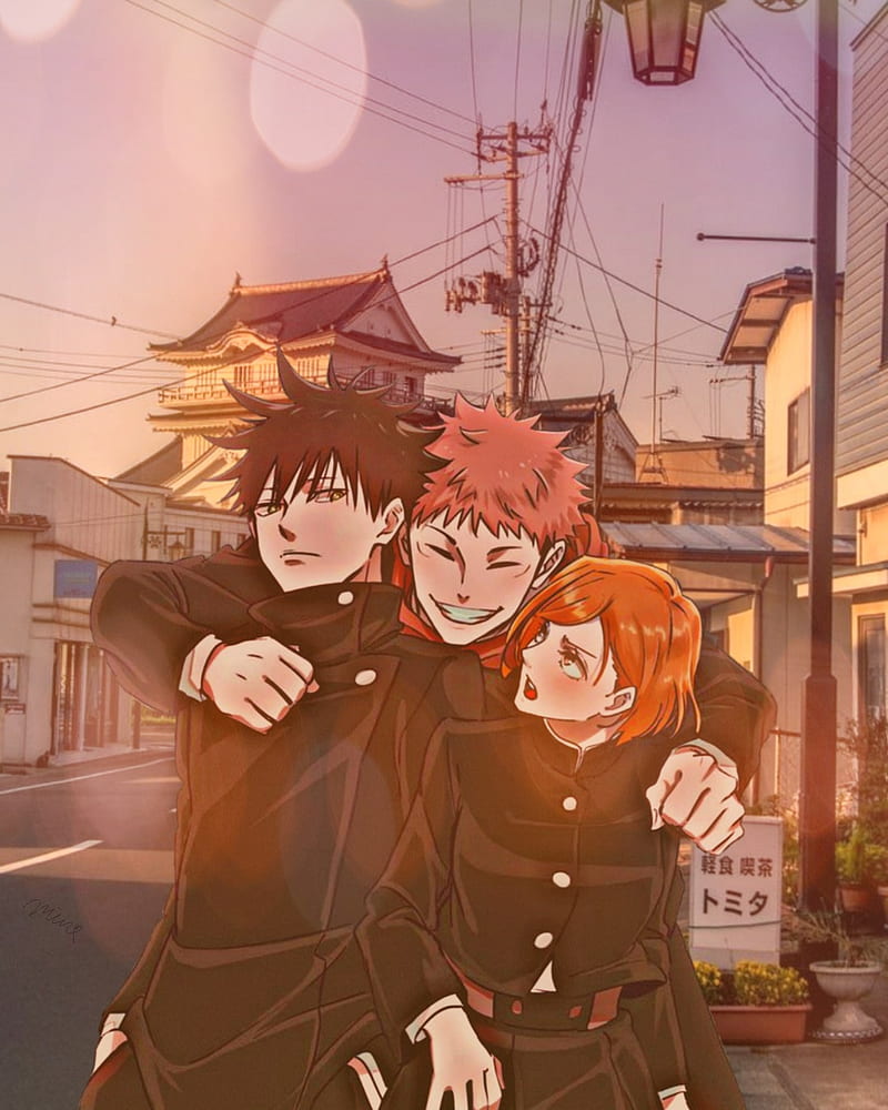 Anime Trio: Teenagers in Harmony