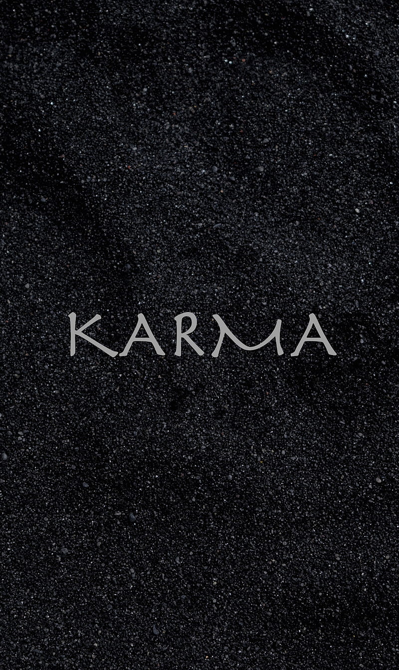karma, inscription, sand, boomerang, cause, effect, HD phone wallpaper
