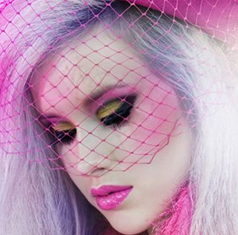 pink beauty, face, models, pink, fashion, HD wallpaper