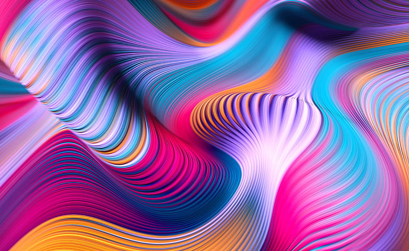 Modern Abstract Colorful Art Ultra, Artistic, Abstract, Creative, Colorful, Lines, desenho, Waves, background, Flow, Colourful, Vivid, Elegant, Interesting, graphicdesign, HD wallpaper