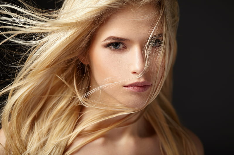 Beautiful Blonde Face Blue Eyes , girls, model, blonde, eyes, HD wallpaper