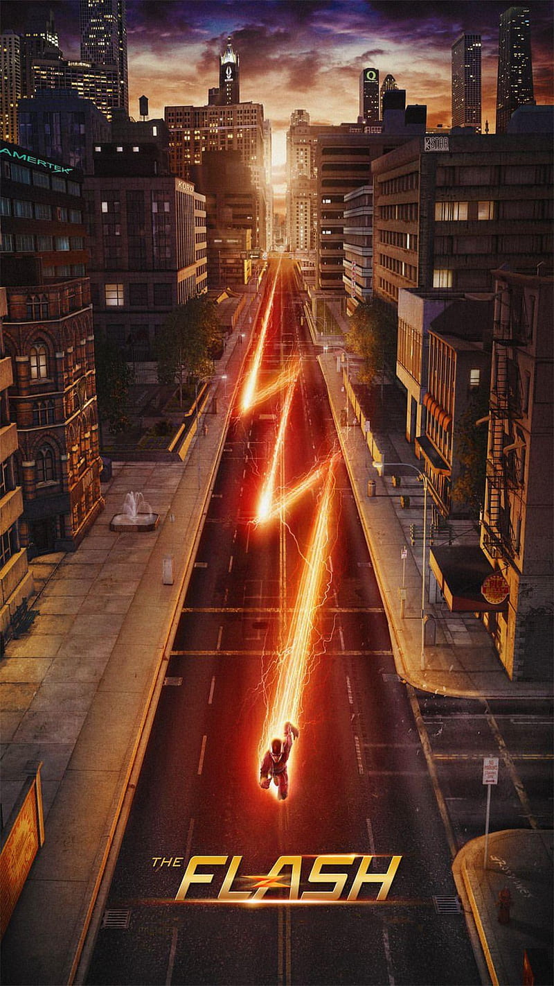 Flash light, abstract, cw superflash, supergirl, the, tower, writing, HD phone wallpaper