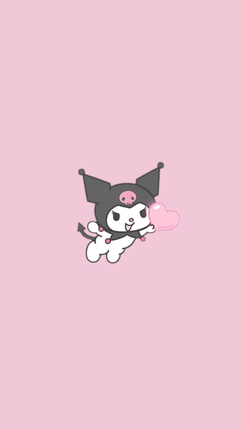 Kuromi, aesthetic, cute, iphone, love, my melody, pink, HD phone wallpaper  | Peakpx