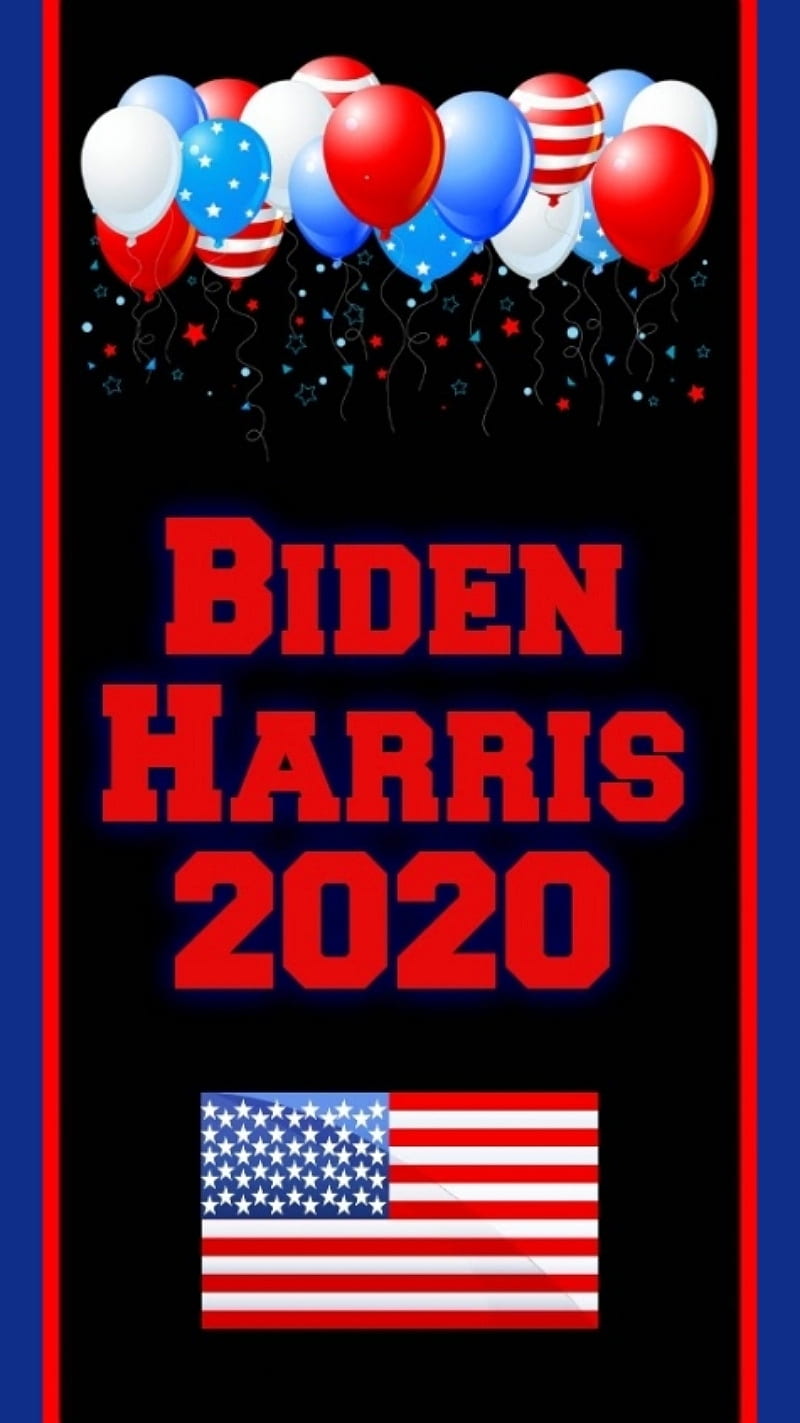 Biden Harris, america, election, red white and blue, vote, HD phone wallpaper