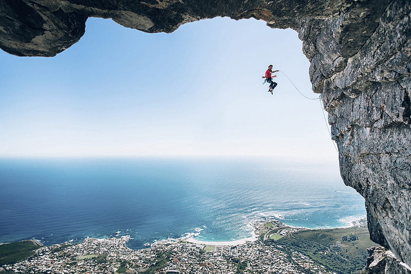 Wings, Table Mountain, Red Bull Illume, Cape Town, South Africa, HD wallpaper