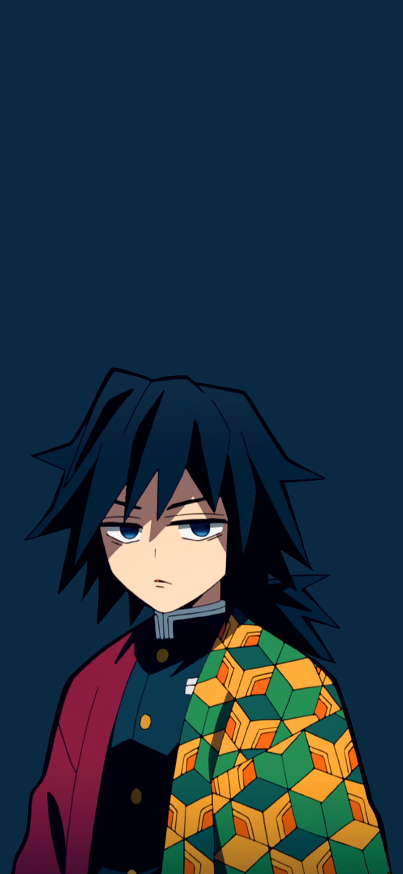 Giyu tomioka anime blue kimetsu no yaiba kny HD phone wallpaper   Peakpx