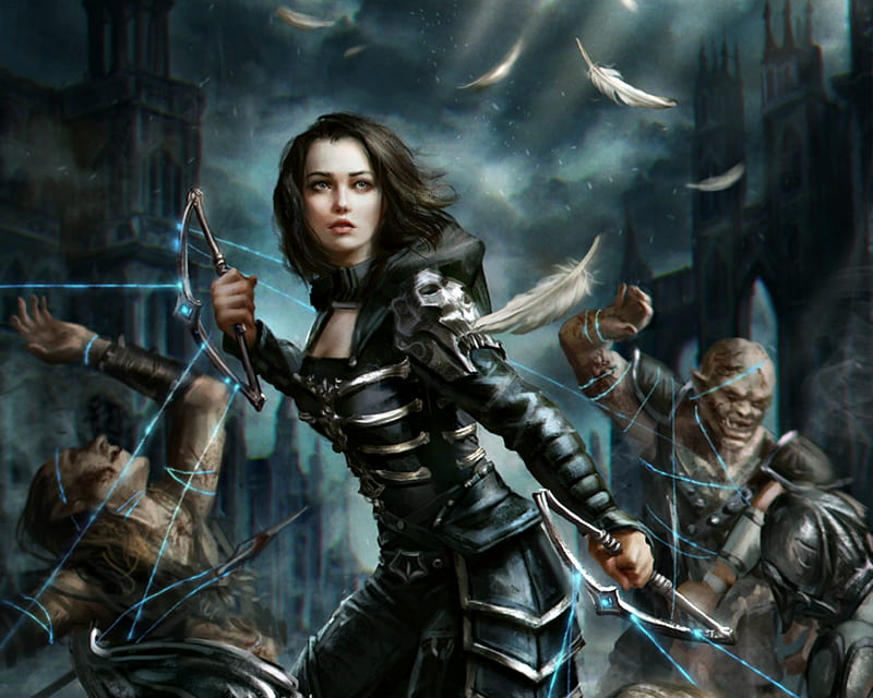 Rooney, legend of the cryptids, game, woman, zombie, fantasy, girl ...