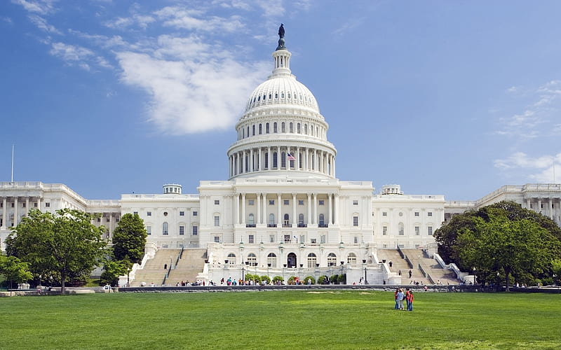Capitol, US Congress, Washington, USA, Neoclassicism, Washington Landmark, HD wallpaper