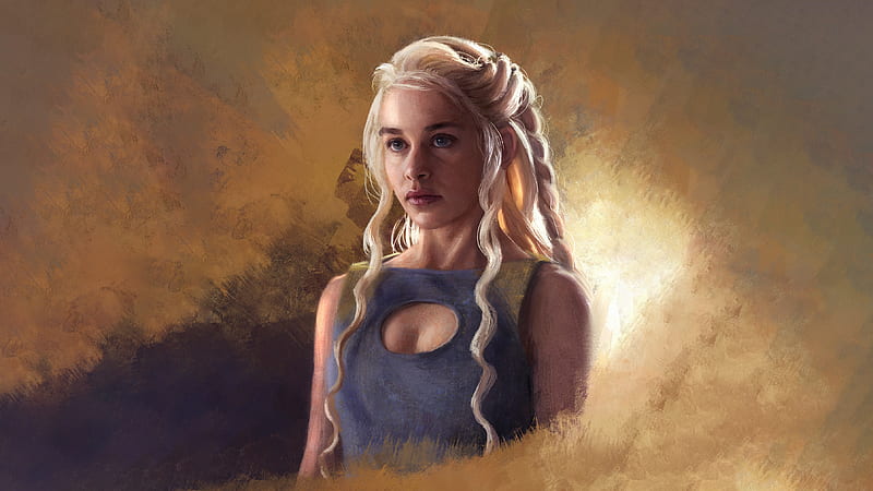 Game Of Thrones Daenerys Targaryen Painting Art, game-of-thrones, daenerys-targaryen, painting, artist, artwork, digital-art, HD wallpaper