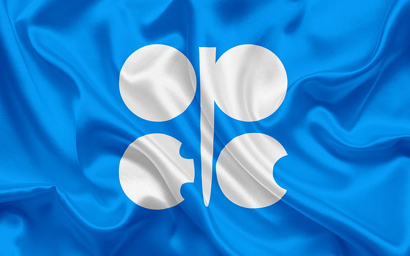 Flag of OPEC, Organization of the Petroleum Exporting Countries, international organization, oil, oil production, HD wallpaper
