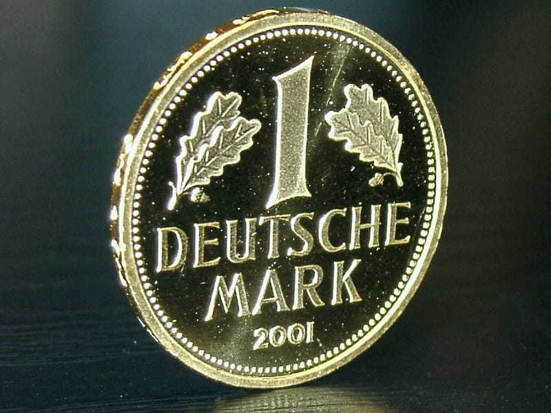1 Deutsche Mark (Money), d-mark, money, deutsche mark, germany, fun, coin, old, mark, europe, metal, 2001, currency, HD wallpaper