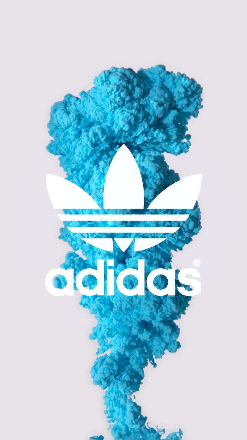 Adidas Blue Ink, smoke, HD phone wallpaper