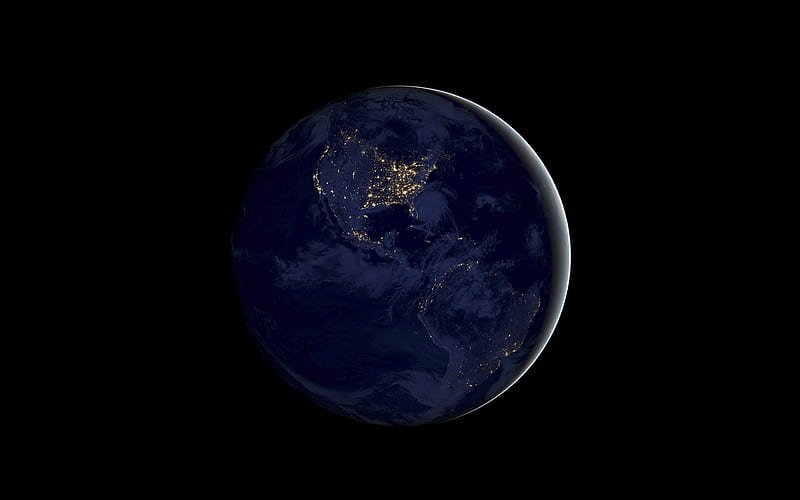 Earth night-Apple iOS 11 iPhone 8 iPhone X, HD wallpaper