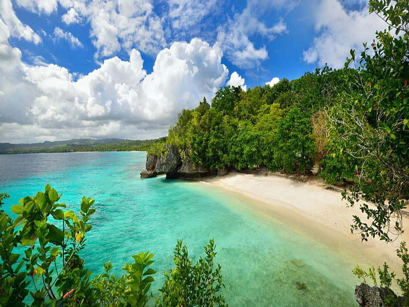 1920x1080px, 1080P free download | Beautiful Lagoon with white sand ...