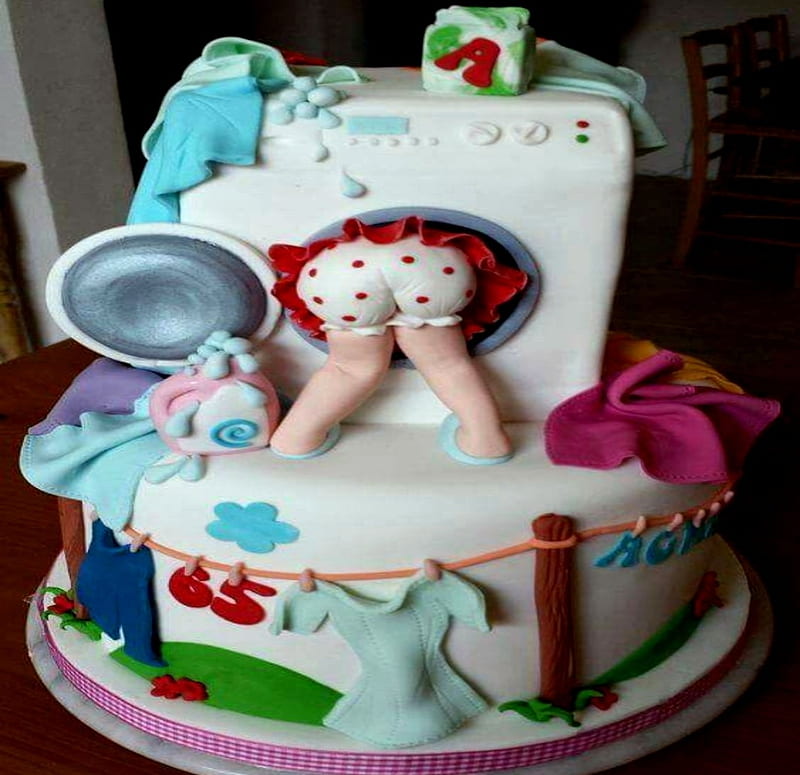 Stuck In Washer Dryer Cake, Cake, Dryer, Washer, Stuck, Funny, HD wallpaper