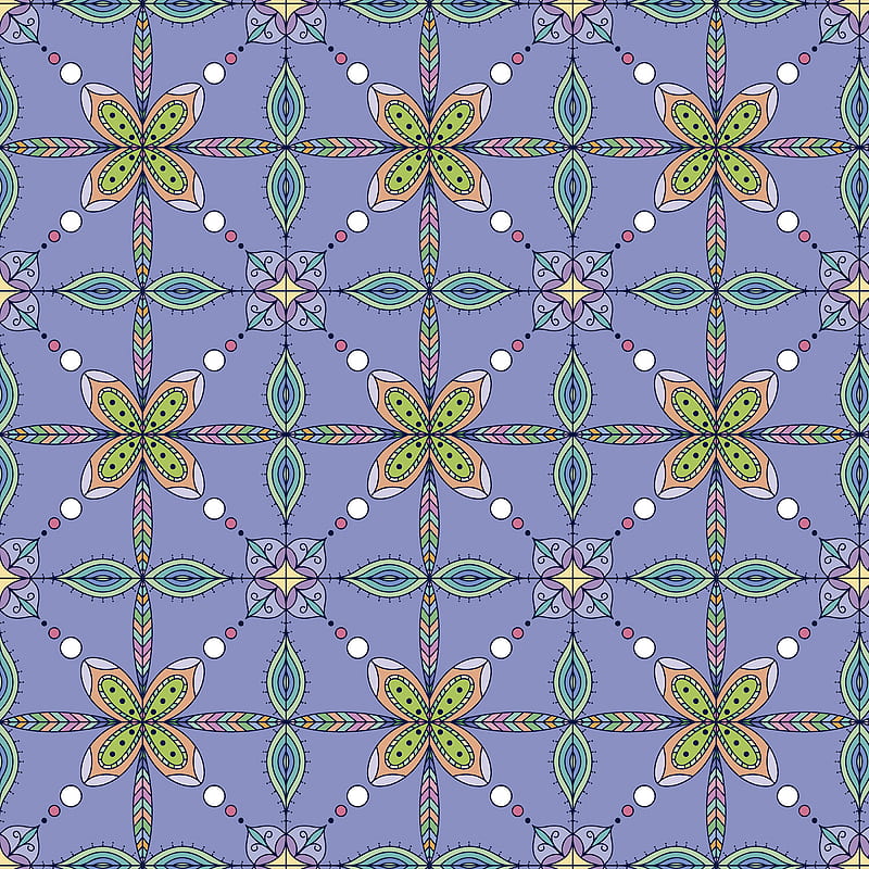 pattern, ornament, colorful, symmetric, endless, HD phone wallpaper
