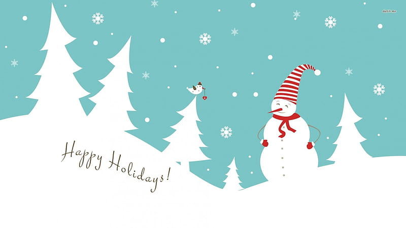 Happy Holidays, Christmas, Trees, Holidays, Man, Happy, Snow, Bird, HD  wallpaper | Peakpx