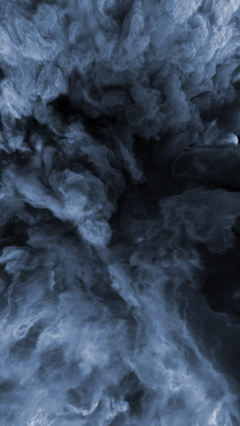 Bluegrey Nebula, abstract, blue, clouds, galaxy, gris, HD phone wallpaper