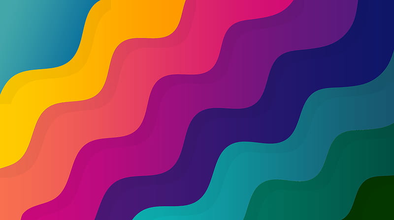 Colorful Digital Wave 10K, HD wallpaper