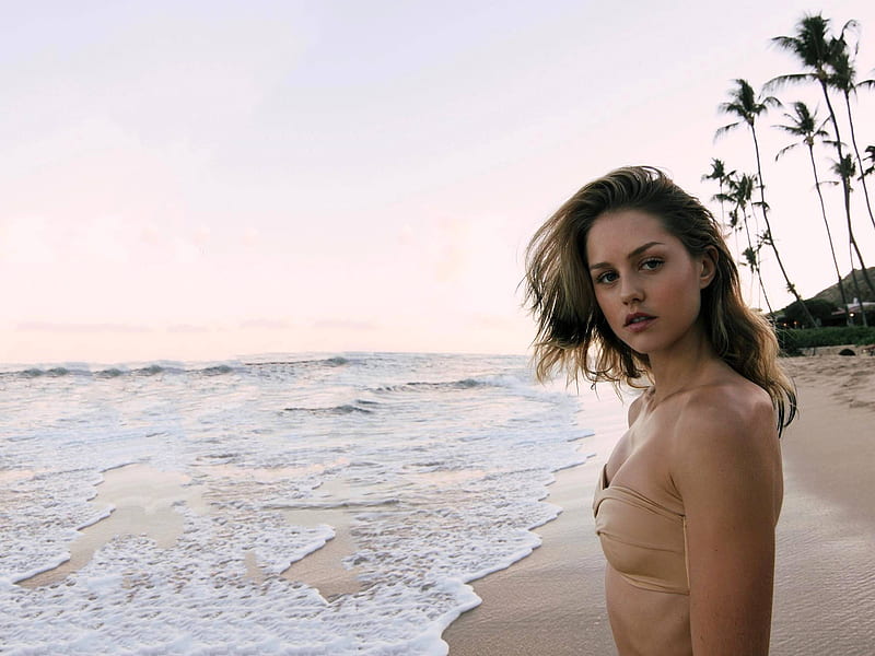 Isabelle Cornish beautiful, Isabelle, model, ocean, bikini, beach, Cornish, 2019, actress, hot, HD wallpaper
