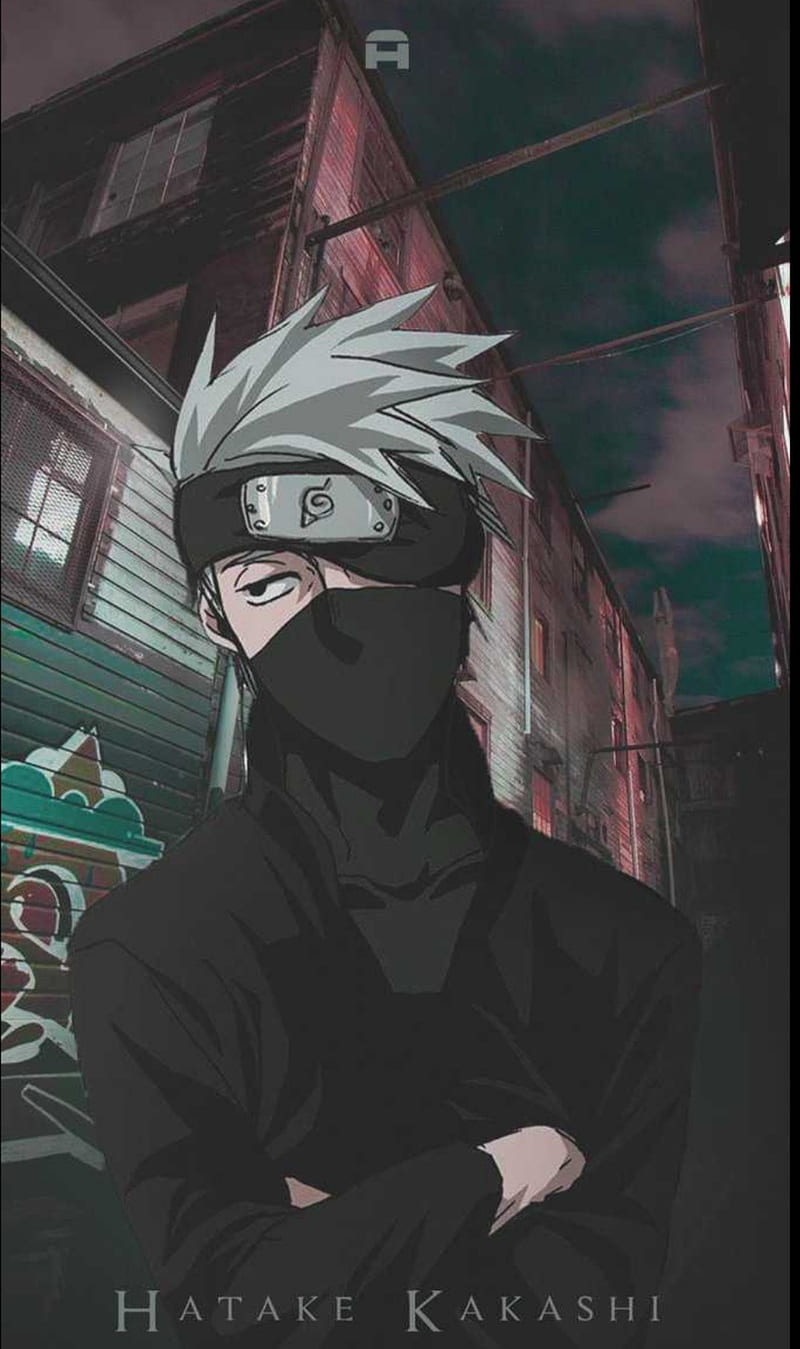 Kakashi drawing, anime, naruto, HD phone wallpaper