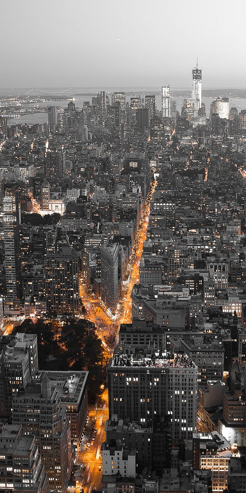 New York City, asewome, new york, night, street, view, HD phone wallpaper