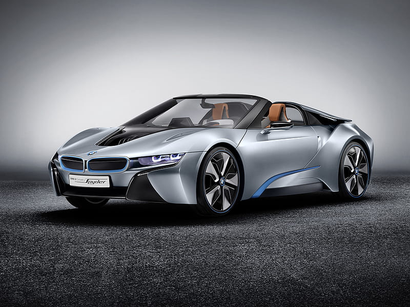 2013 BMW i8 Spyder Concept, Convertible, Hybrid, Inline 3, car, HD wallpaper
