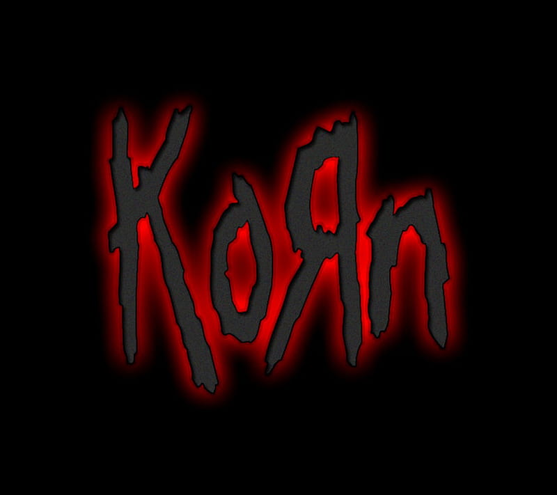 Korn Logo, black, music, red, HD wallpaper Peakpx