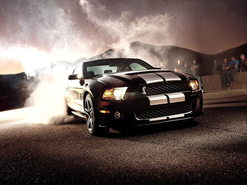 ford shelby mustang, shelby, mustang, black, ford, HD wallpaper