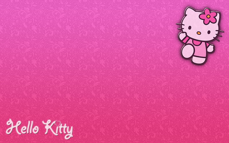 Hello Kitty, Kitty White, Watermark , Gradient, HD wallpaper