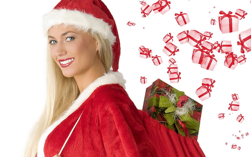 Christmas beauty - European Christmas beauty model 13, HD wallpaper