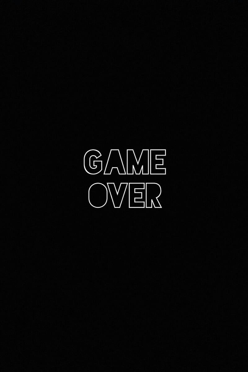Game Over, black, HD phone wallpaper | Peakpx